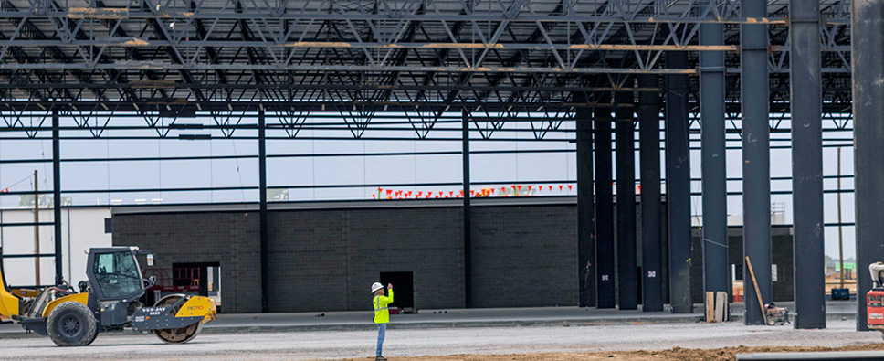 Construction worker on site