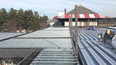 View from the top floor of the 1863 Club under construction.